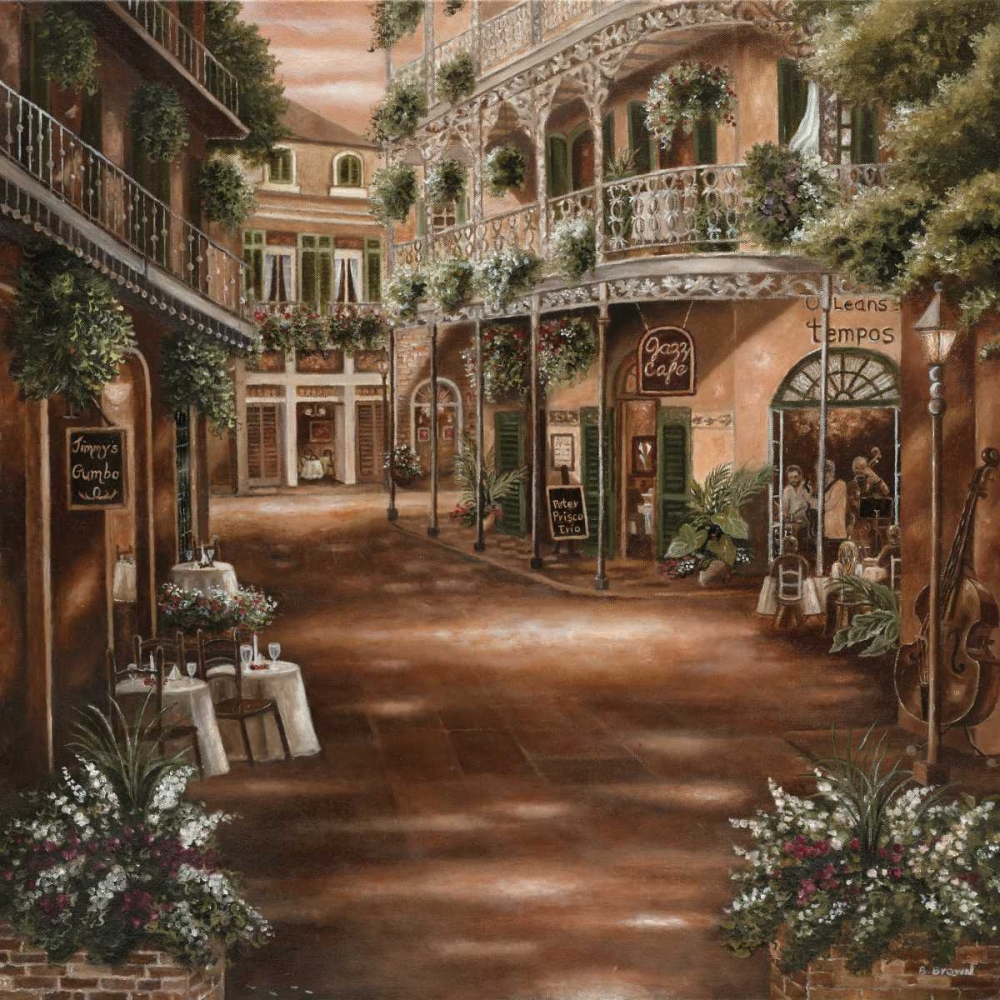 Wall Art Painting id:9976, Name: Jazz Cafe, Artist: Brown, Betsy