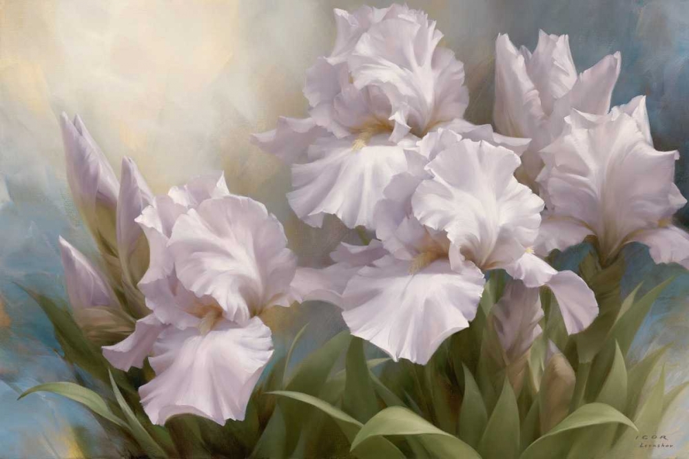 Wall Art Painting id:10106, Name: White Iris Elegance II, Artist: Levashov, Igor