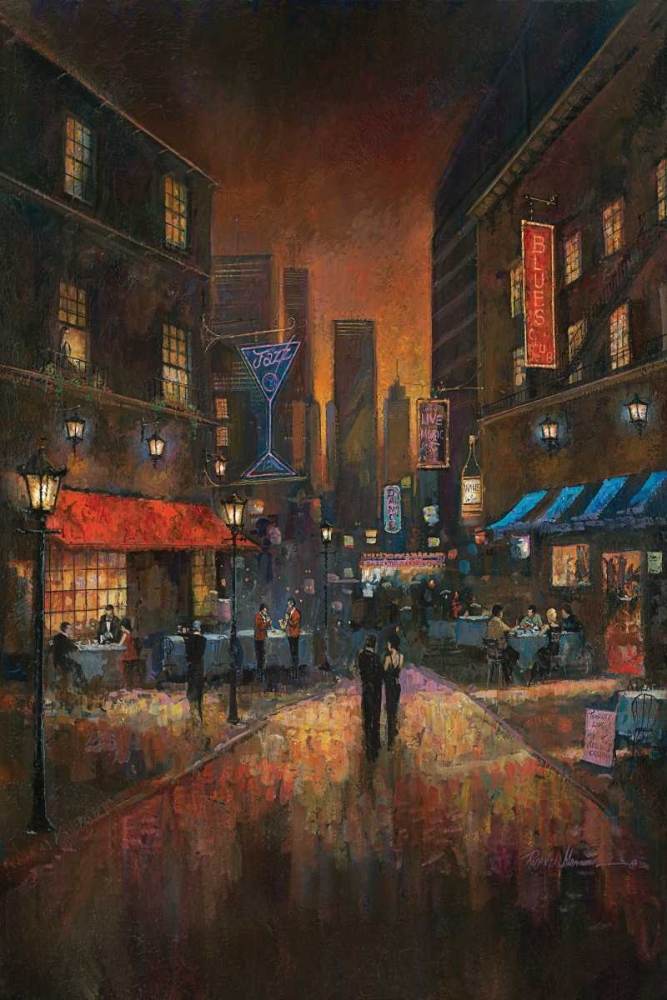 Wall art: The Blues Club, by Manning, Ruane