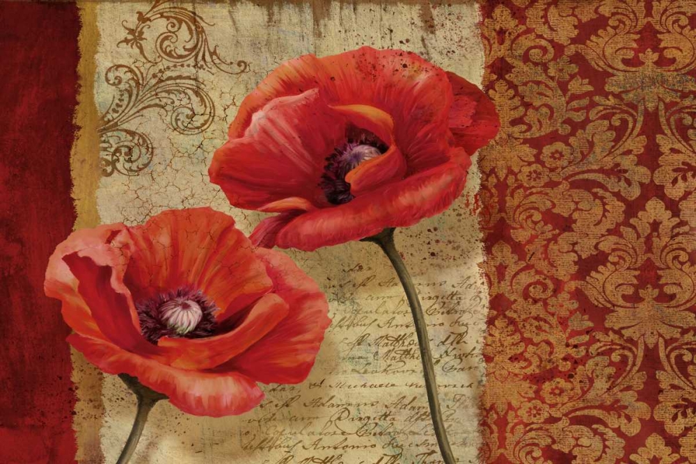 Wall Art Painting id:21233, Name: Poppy Flourish, Artist: Knutsen, Conrad