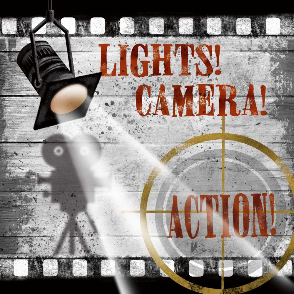 Wall art: Lights-Camera, by Knutsen, Conrad