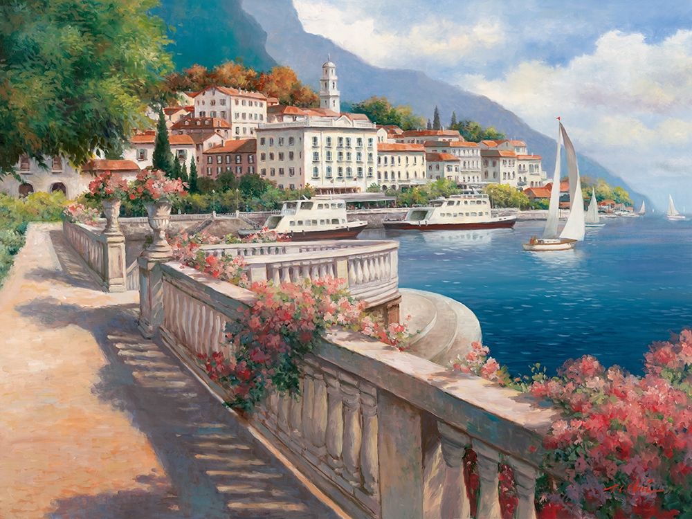 Wall Art Painting id:255556, Name: Lago di Como I, Artist: Chiu, T.C.