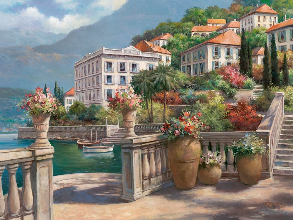 Wall Art Painting id:255557, Name: Lago di Como II, Artist: Chiu, T.C.