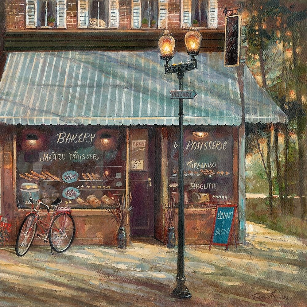 Wall Art Painting id:352135, Name: Pastry Shop, Artist: Manning, Ruane