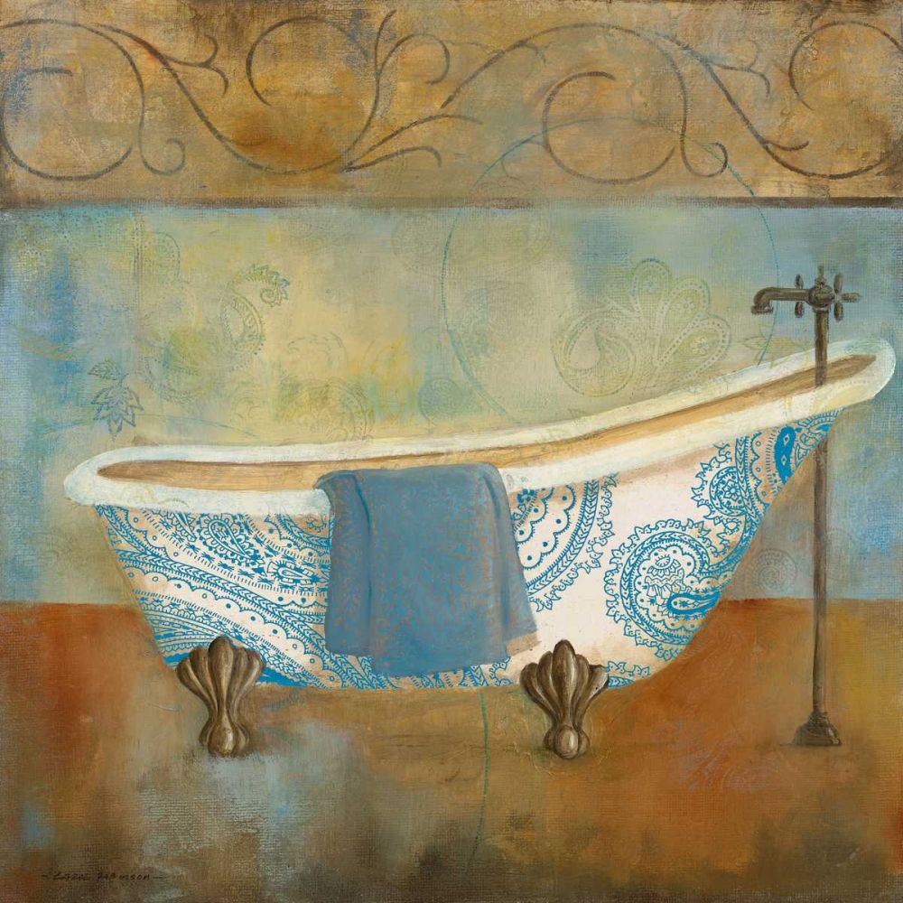 Wall Art Painting id:55523, Name: Paisley Bath I, Artist: Robinson, Carol