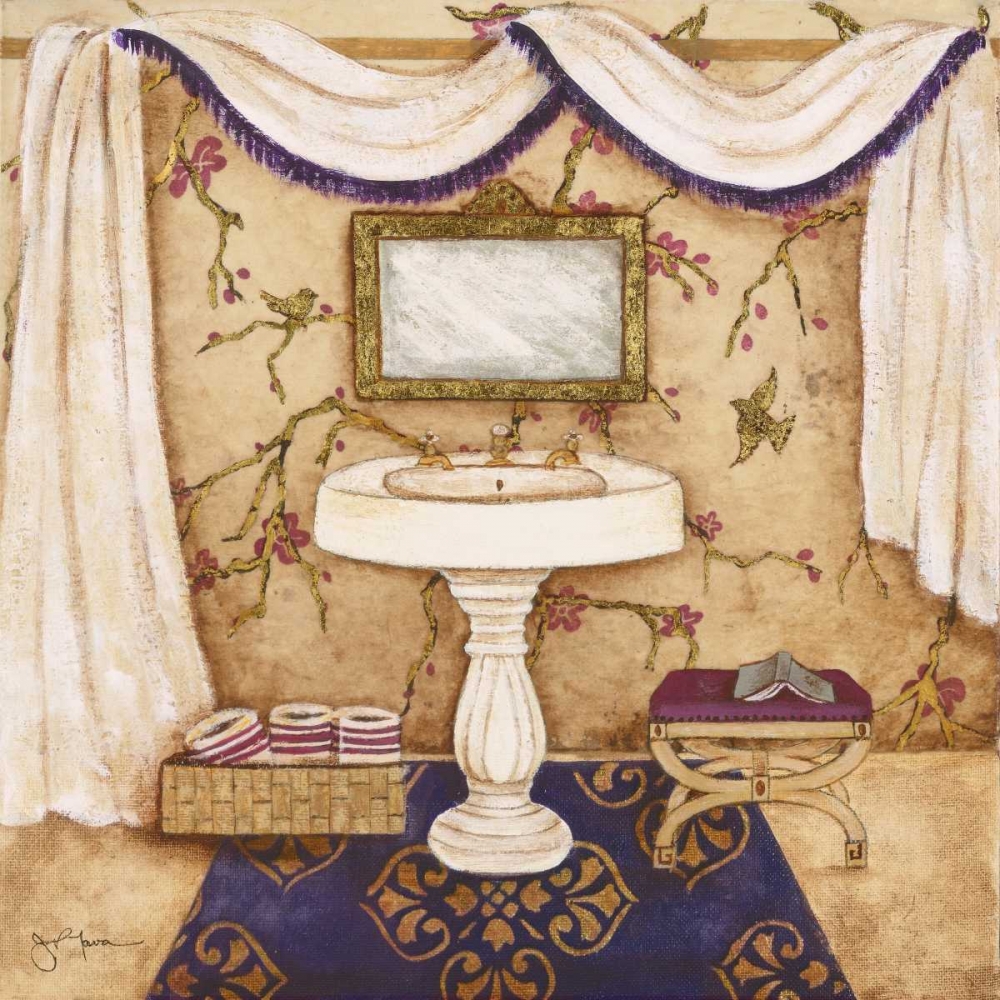 Wall Art Painting id:55526, Name: Purple Sink Passion I, Artist: Tava Studios