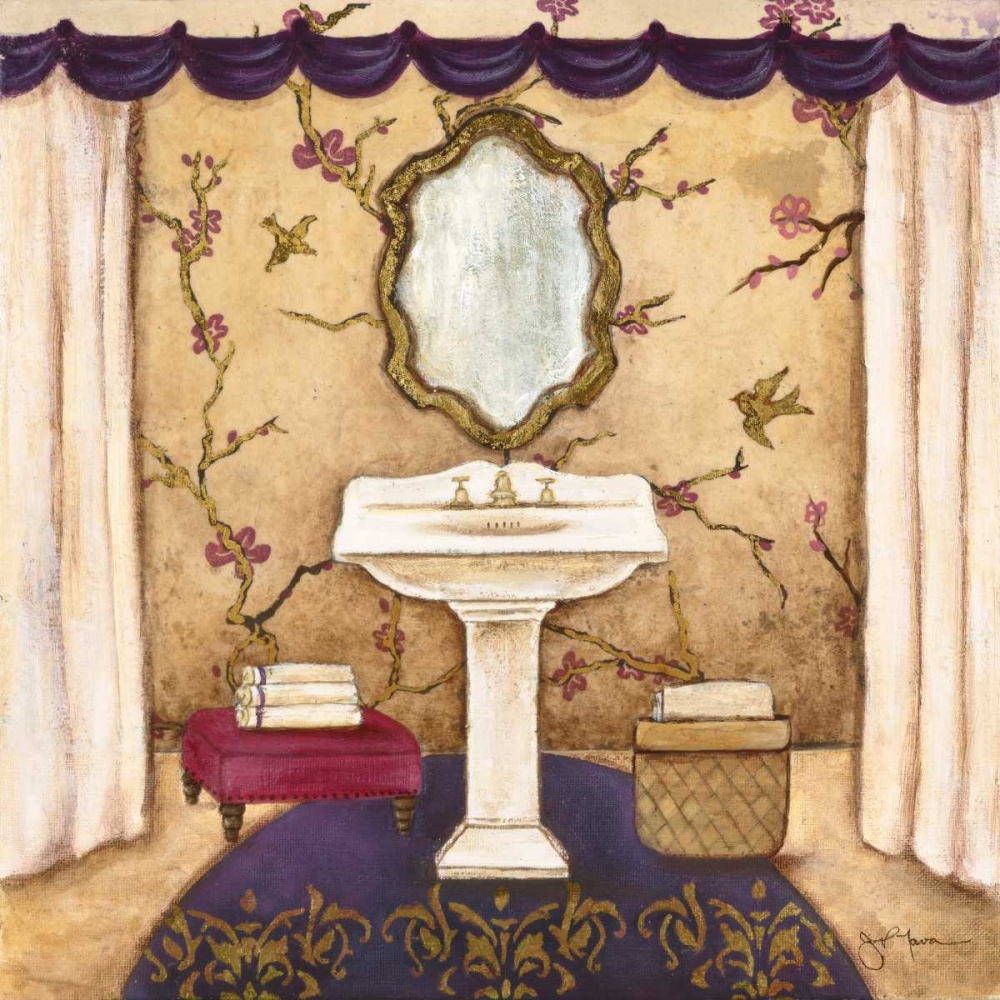 Wall Art Painting id:55527, Name: Purple Sink Passion II, Artist: Tava Studios