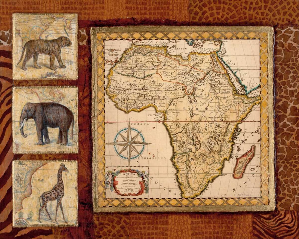 Wall Art Painting id:7968, Name: Journey to Africa I, Artist: Tava Studios