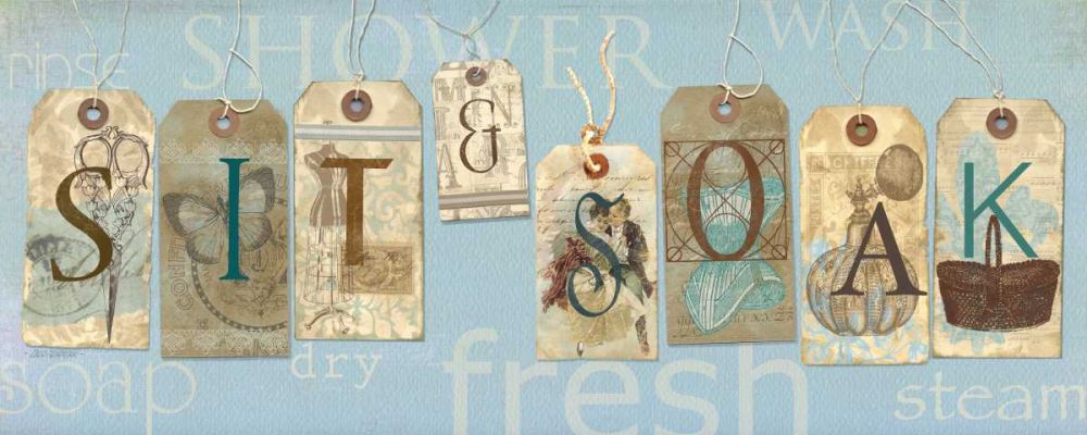 Wall Art Painting id:7948, Name: Sit and Soak, Artist: Robinson, Carol