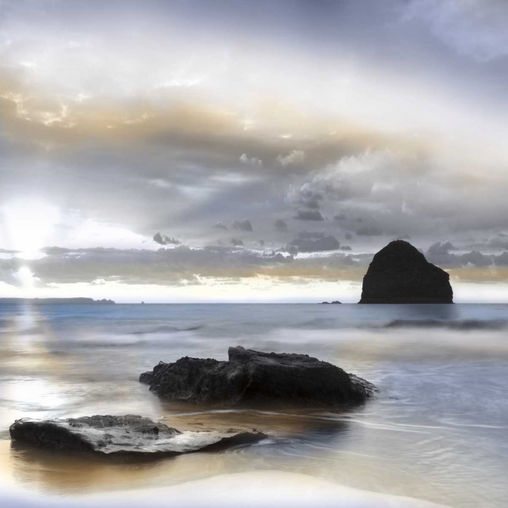 Wall Art Painting id:7979, Name: Sunset at Trebarwith Strand, Artist: Delimont, Danita