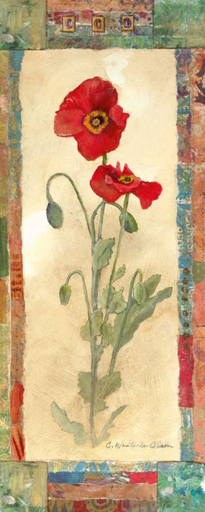 Wall Art Painting id:7959, Name: Poppy Montage, Artist: Olson, Charlene