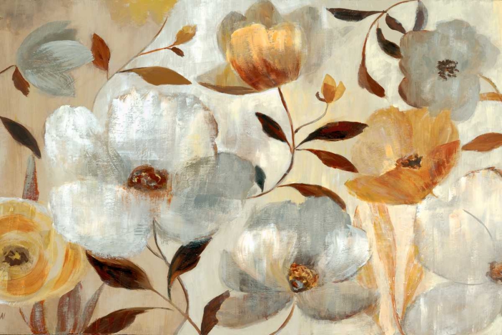Wall Art Painting id:21391, Name: Golden Flower, Artist: Nan