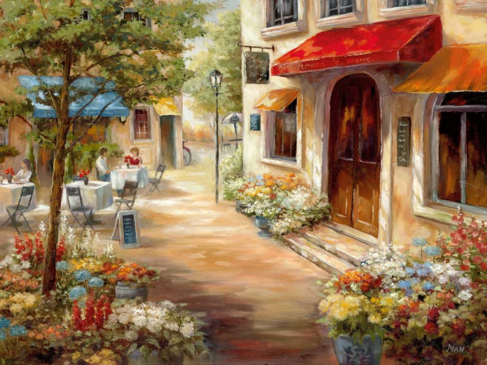 Wall Art Painting id:35880, Name: Cafe Afternoon, Artist: Nan
