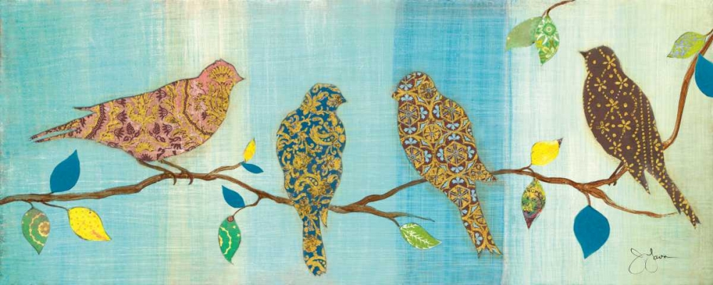 Wall Art Painting id:21405, Name: Bird Chat II, Artist: Tava Studios