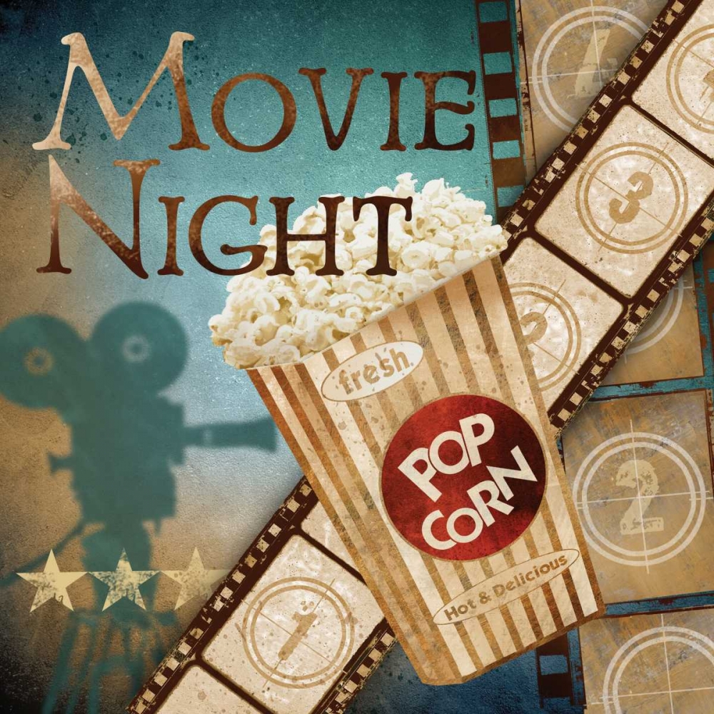 Wall Art Painting id:21412, Name: Movie Night, Artist: Knutsen, Conrad