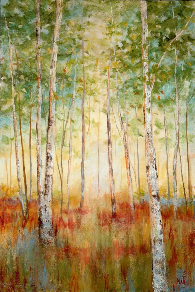 Wall Art Painting id:21486, Name: Birch Woods, Artist: Nan