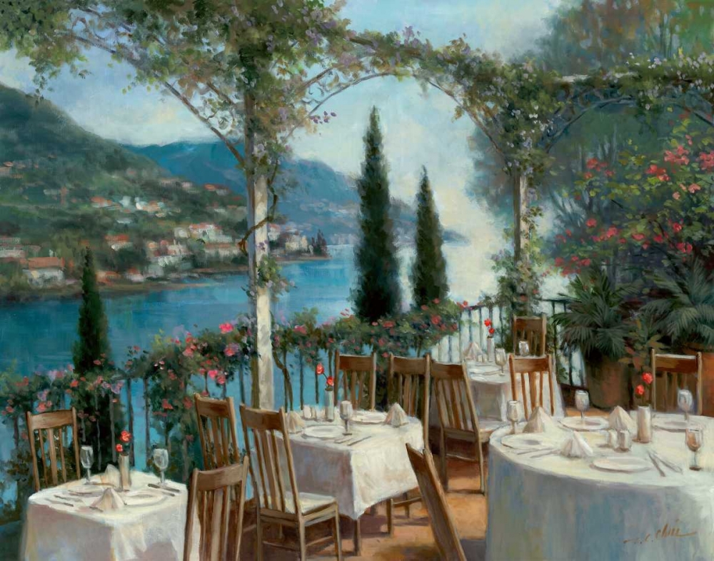 Wall Art Painting id:21487, Name: Amalfi Terrace, Artist: Chiu, T.C.
