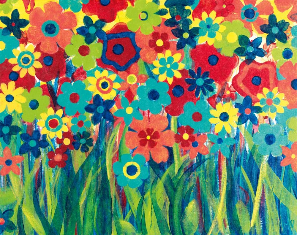Wall Art Painting id:21539, Name: Popping Posies, Artist: Donovan, Maria