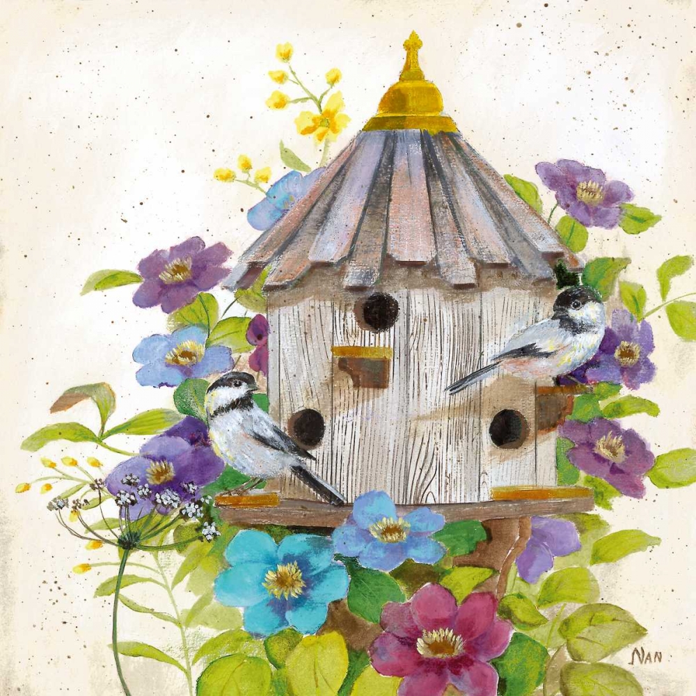 Wall Art Painting id:21598, Name: Chickadees, Artist: Nan