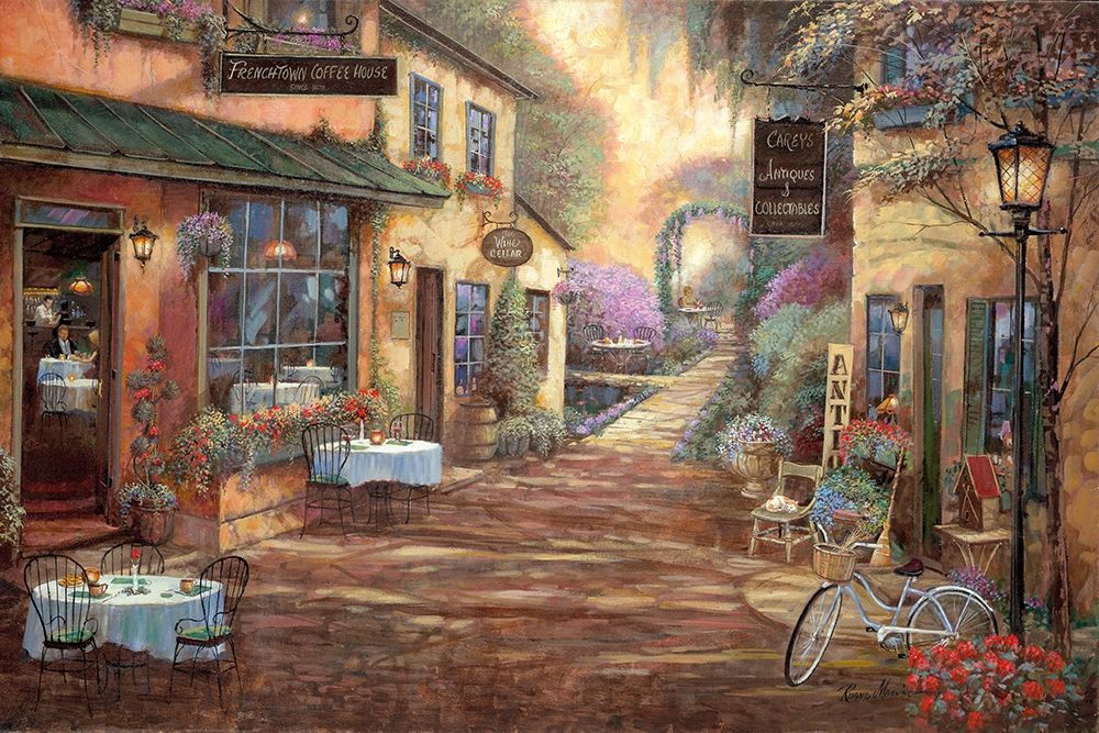 Wall Art Painting id:430354, Name: French Town, Artist: Manning, Ruane