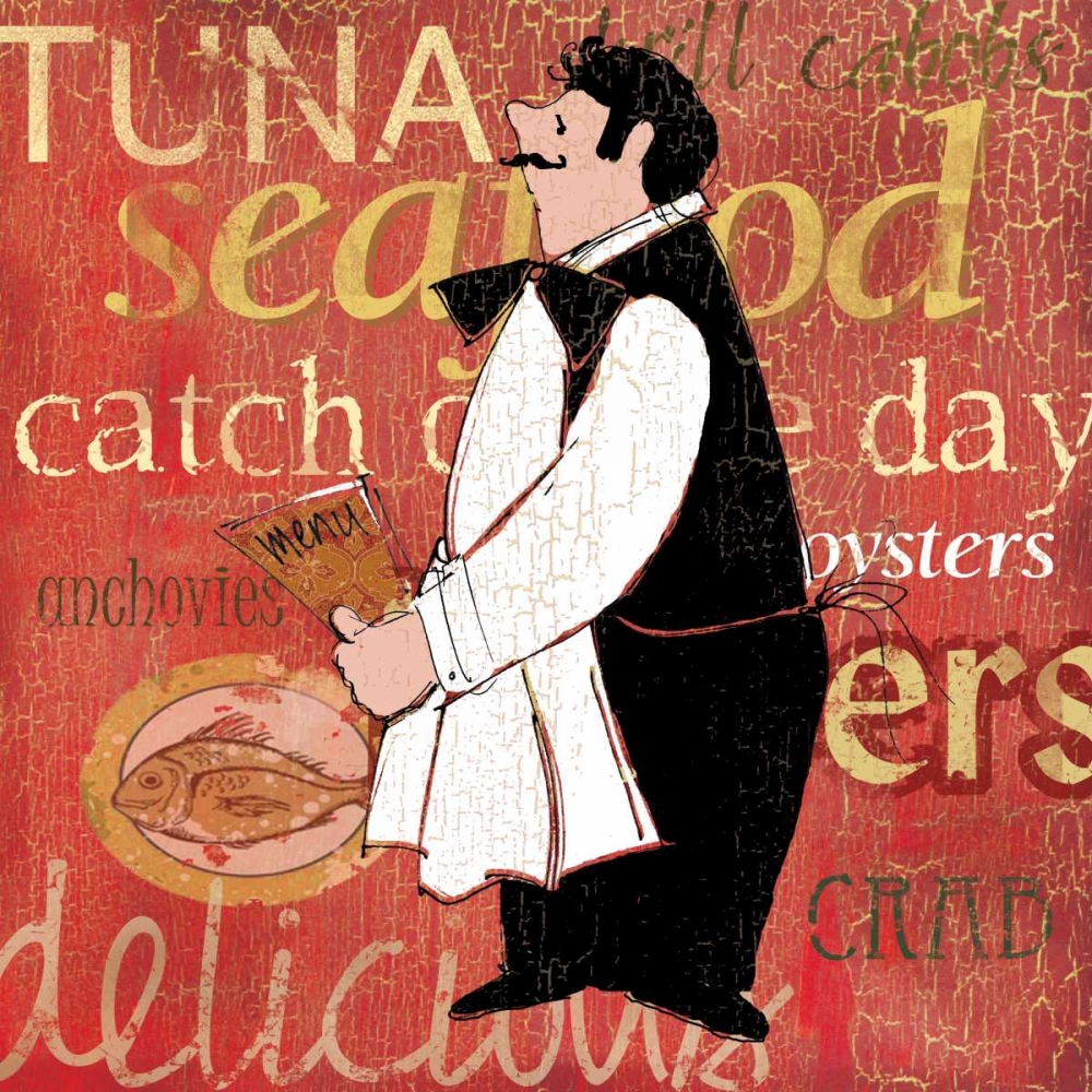 Wall Art Painting id:21638, Name: Fresh Seafood, Artist: Robinson, Carol
