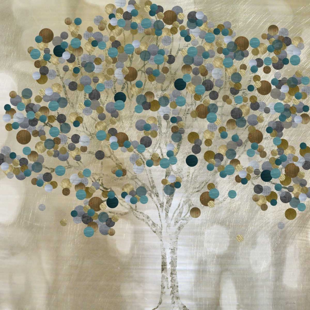 Wall Art Painting id:35898, Name: A Teal Tree, Artist: Craven, Katrina