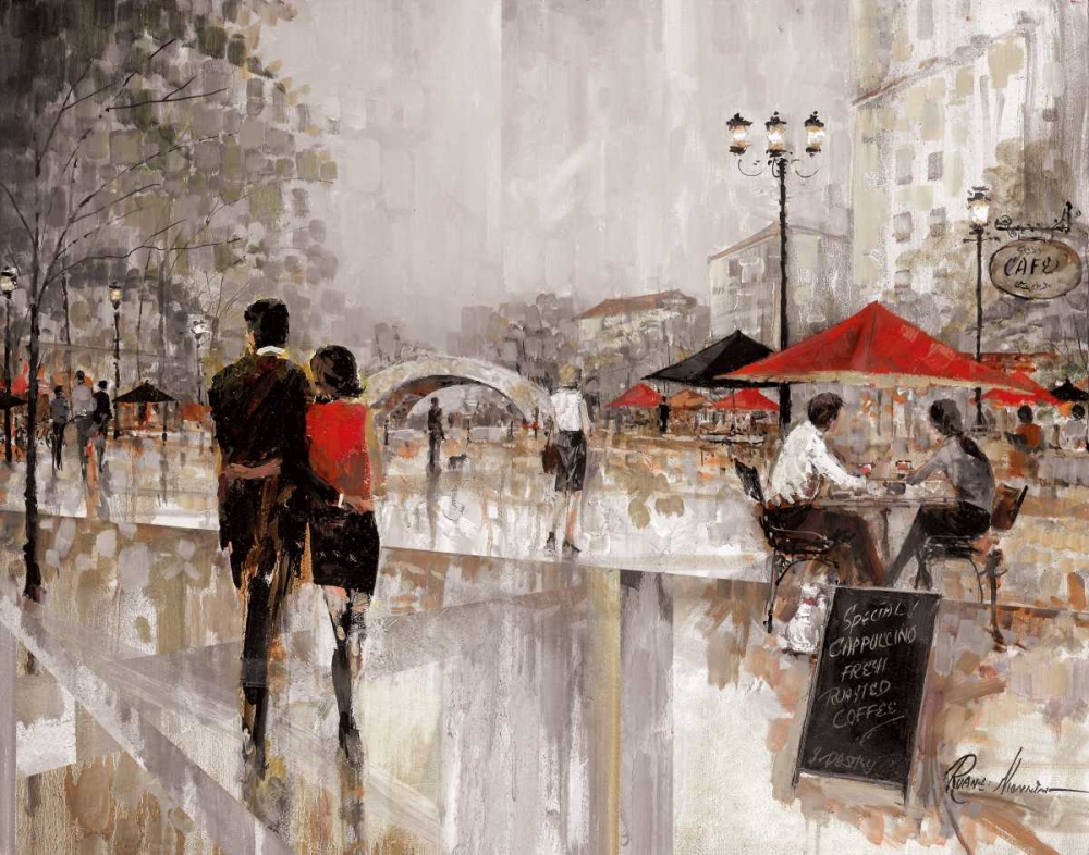 Wall Art Painting id:55539, Name: Riverwalk Charm, Artist: Manning, Ruane