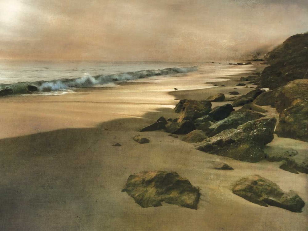 Art Print: Beach at Dusk