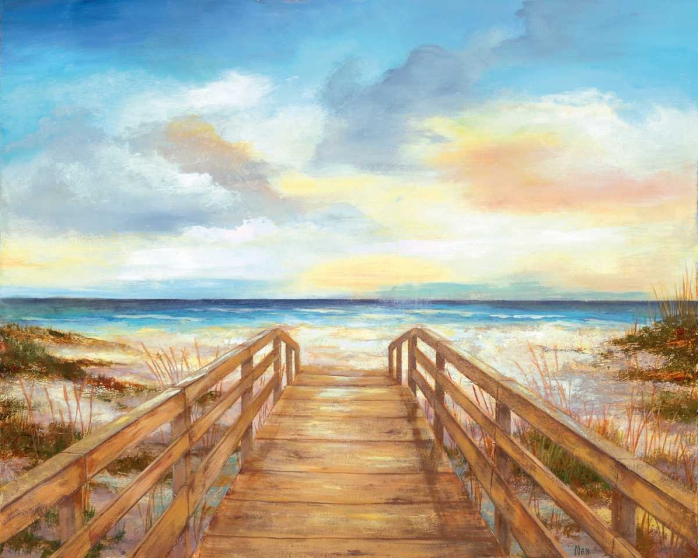 Art Print: Walk to the Beach