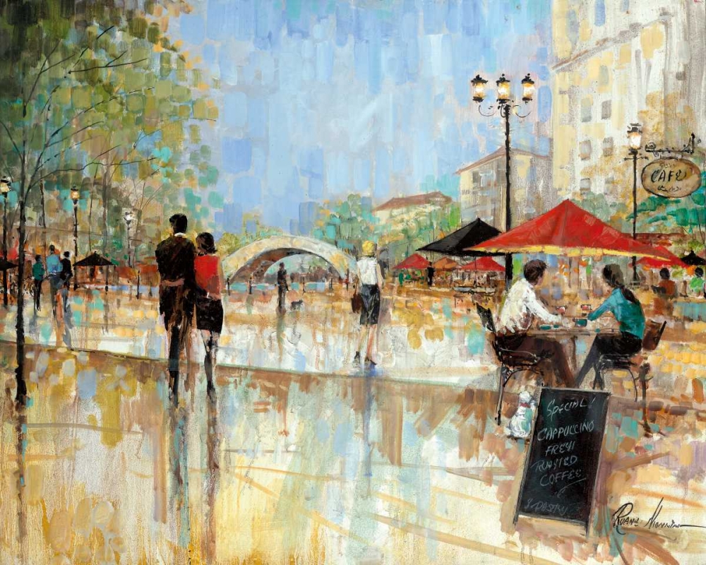 Wall Art Painting id:55568, Name: Riverwalk Charm, Artist: Manning, Ruane