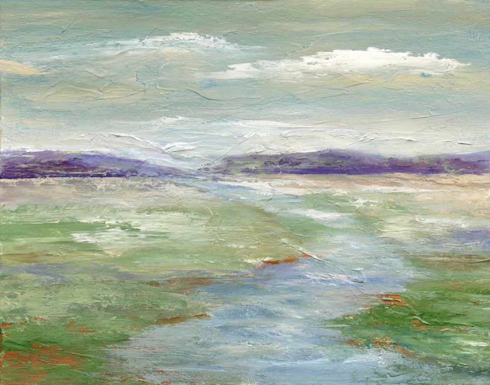 Wall Art Painting id:35990, Name: Meadow Stream I, Artist: Nan