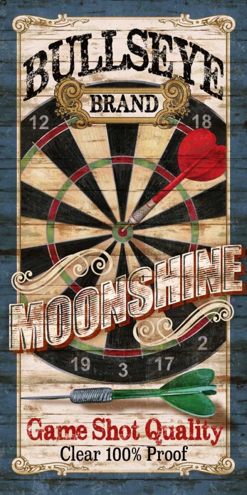 Wall Art Painting id:126095, Name: Bullseye Moonshine, Artist: Knutsen, Conrad