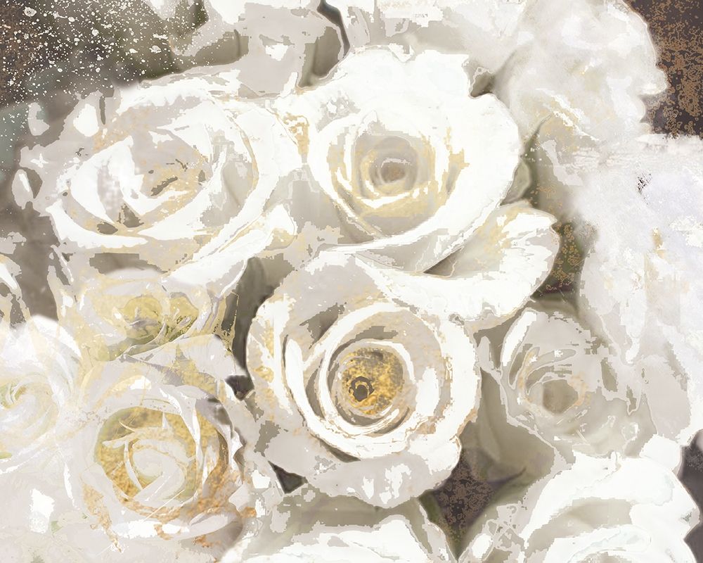 Wall art: Gilded Roses II, by Nan