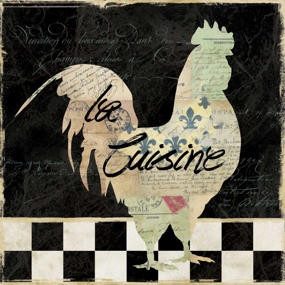 Wall Art Painting id:95371, Name: French Rooster, Artist: Robinson, Carol