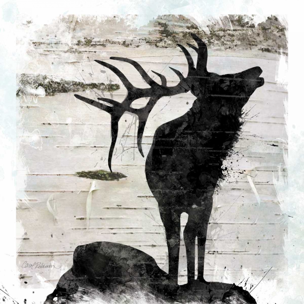 Wall Art Painting id:95392, Name: Birchbark Elk, Artist: Robinson, Carol