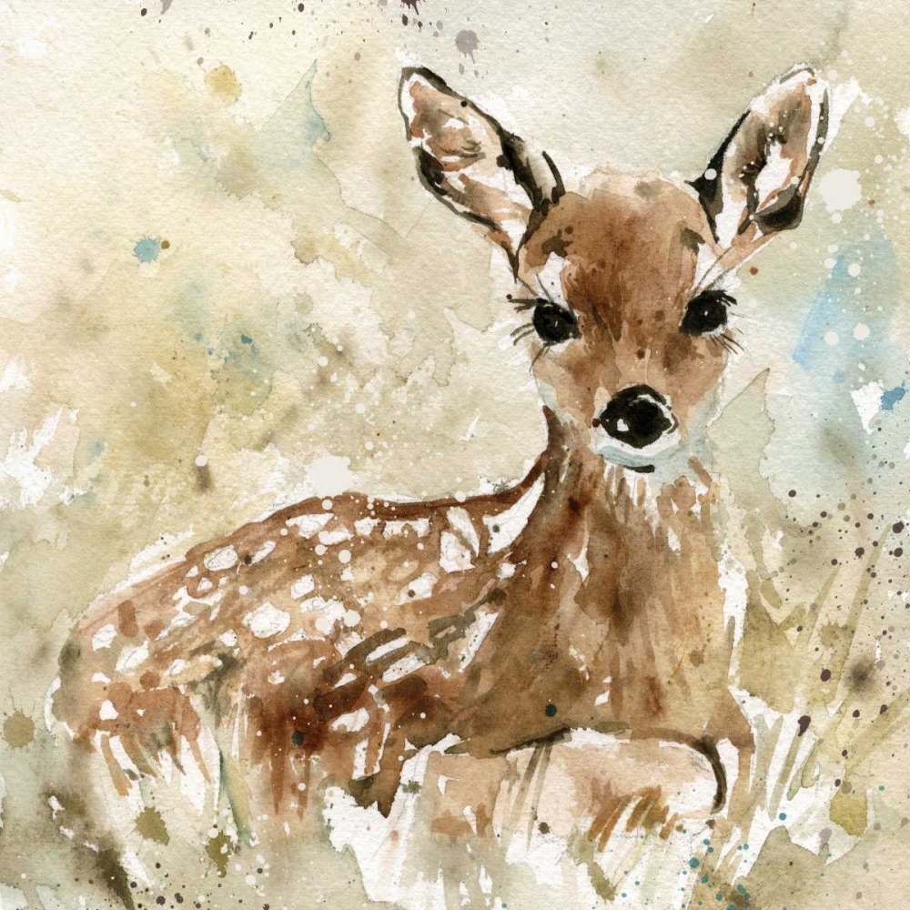 Wall Art Painting id:95571, Name: Fawn In Spring, Artist: Robinson, Carol