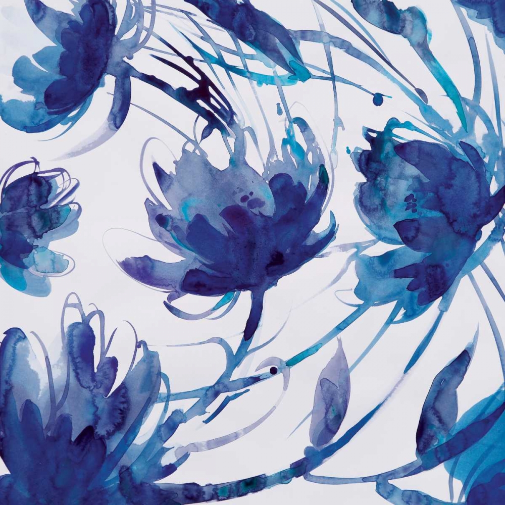 Wall Art Painting id:95684, Name: Indigo Swirl II, Artist: Troise Heidel, Theresa