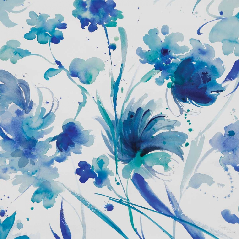 Wall Art Painting id:95686, Name: Whimsical Blues I, Artist: Troise Heidel, Theresa
