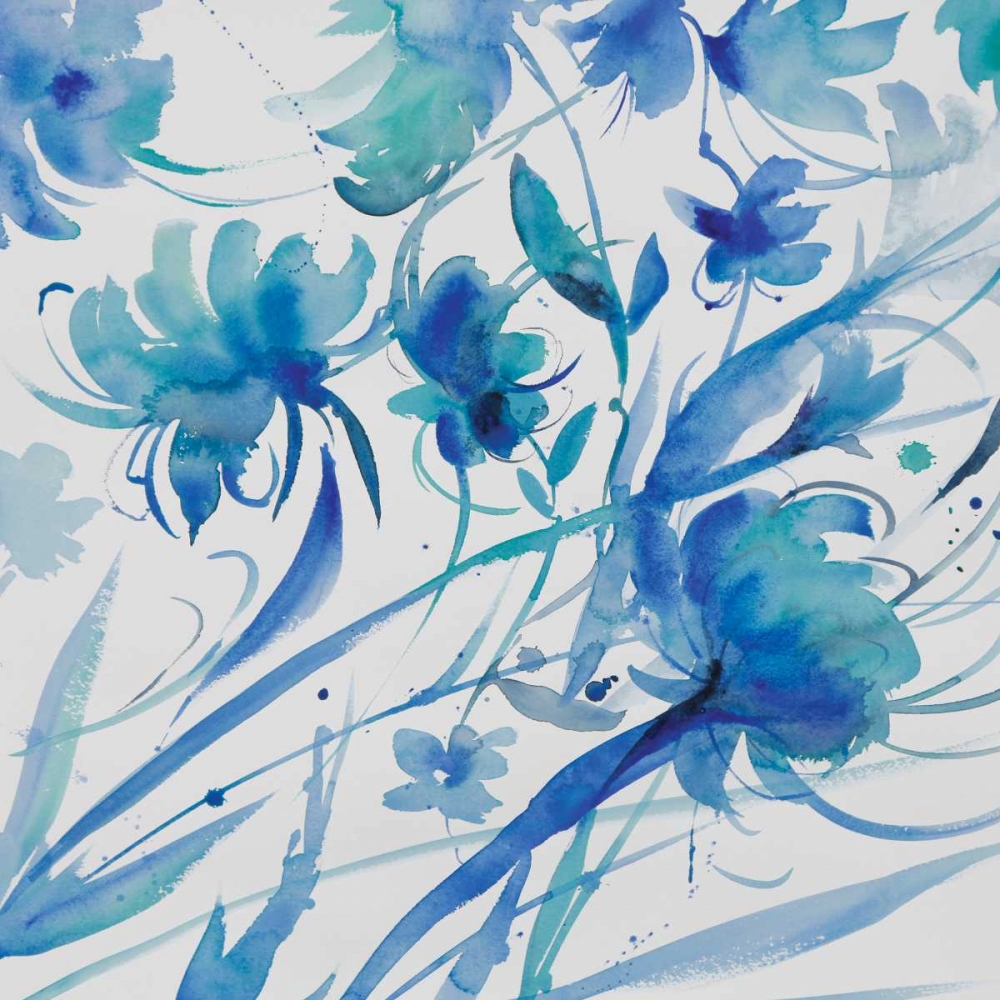 Wall Art Painting id:95687, Name: Whimsical Blues II, Artist: Troise Heidel, Theresa