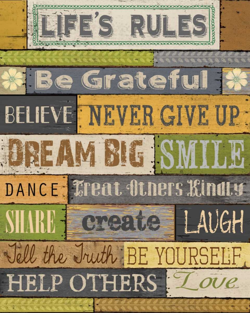 Wall Art Painting id:95764, Name: Lifes Rules, Artist: Knutsen, Conrad