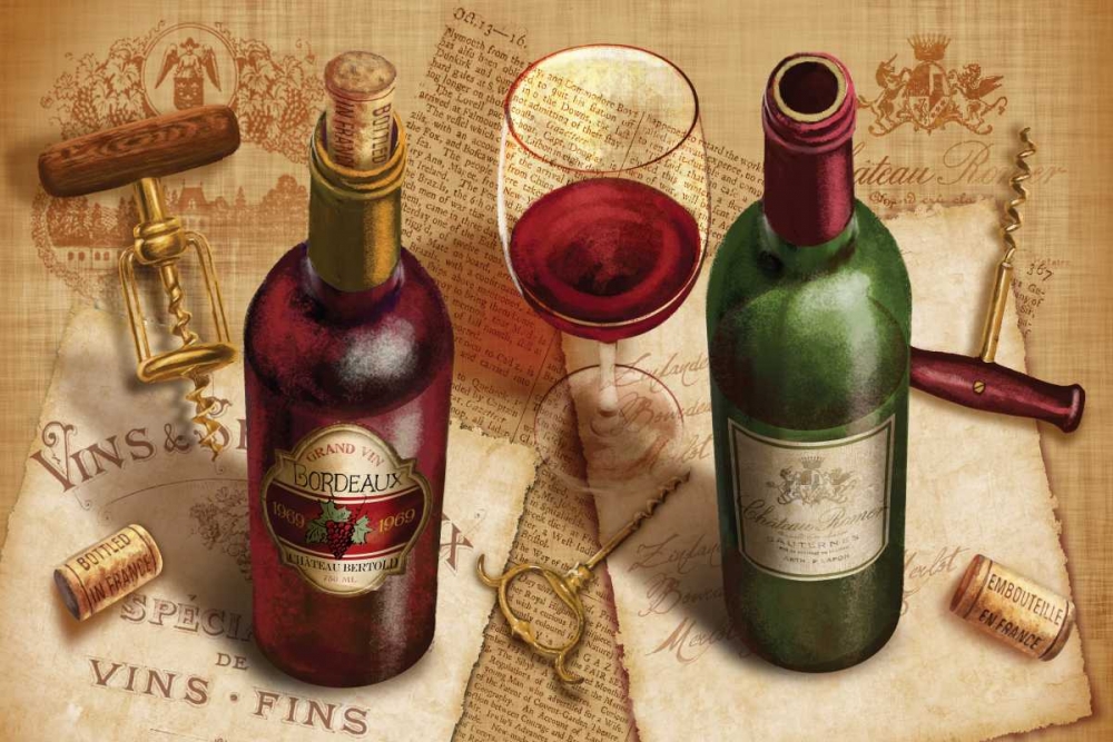 Wall Art Painting id:95765, Name: Wine Pairing, Artist: Knutsen, Conrad
