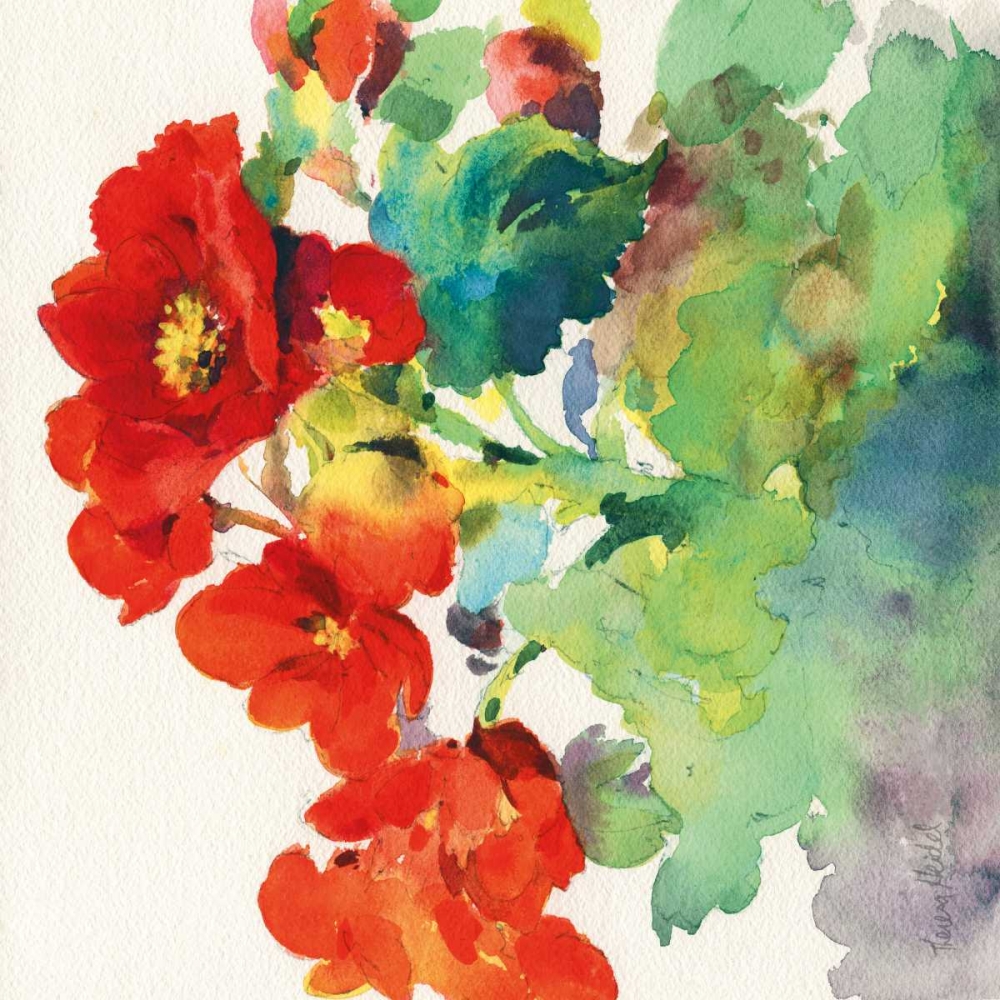 Wall Art Painting id:124351, Name: Begonia I, Artist: Troise Heidel, Theresa
