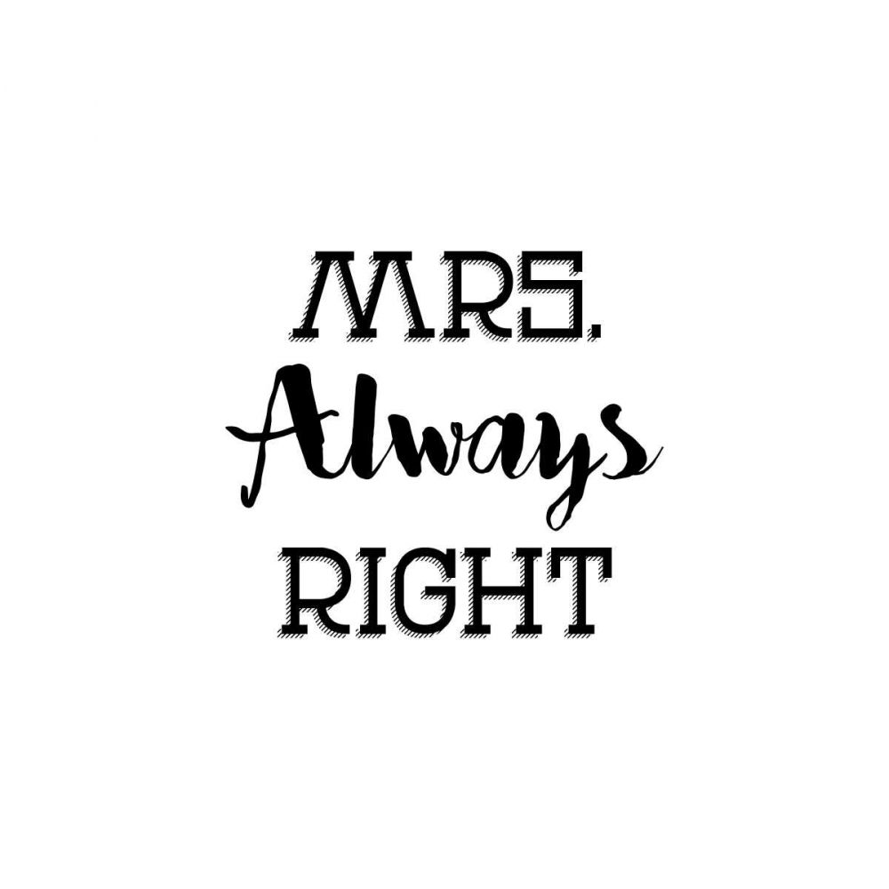 Art Print: Mr. And Mrs. Right