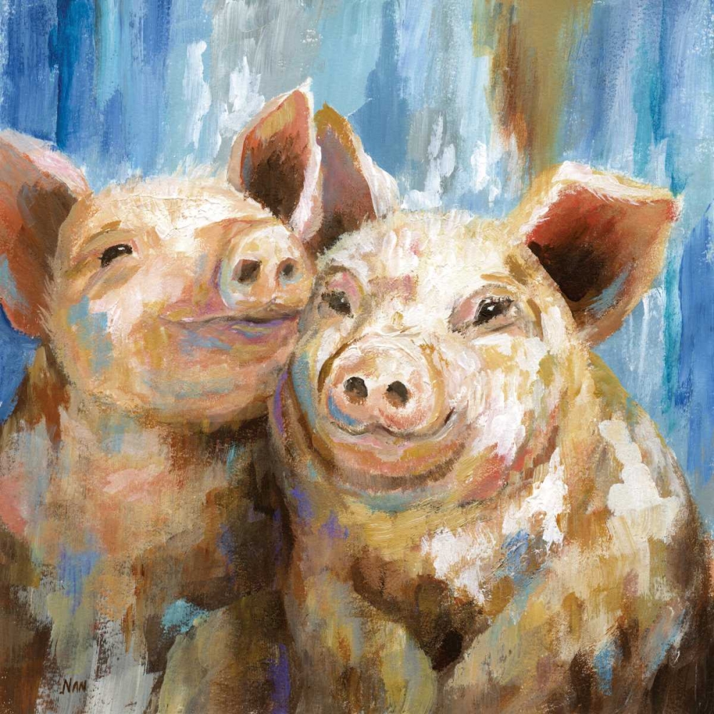 Wall Art Painting id:124386, Name: Mud Buddies, Artist: Nan