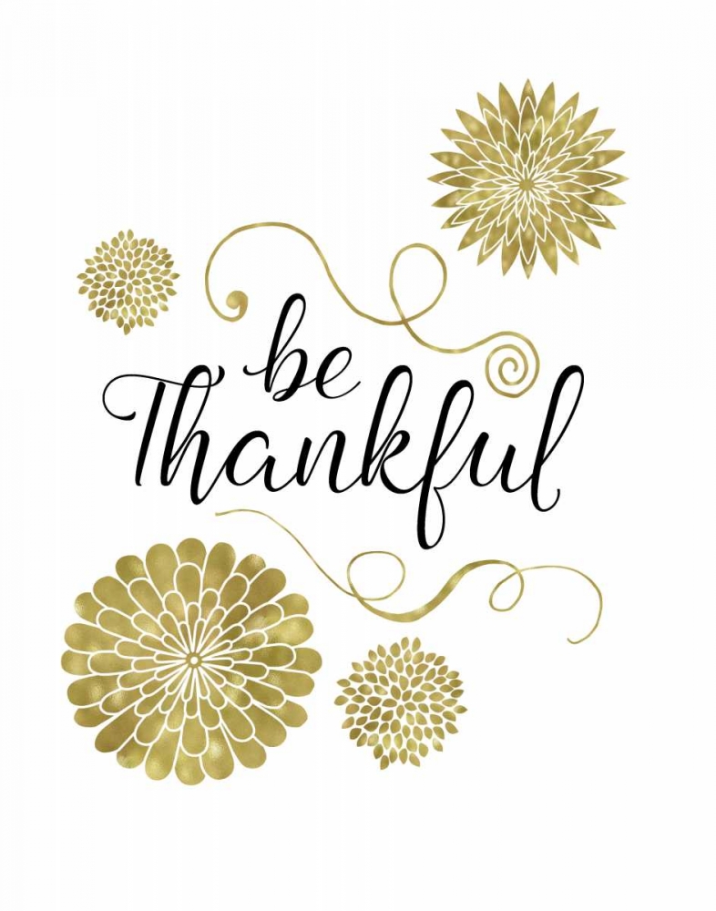 Art Print: Be Thankful