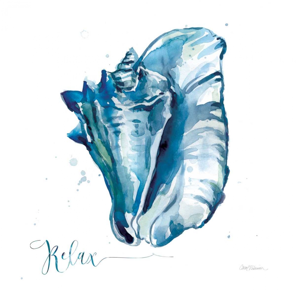 Wall Art Painting id:124478, Name: Blue Shell Relax, Artist: Robinson, Carol