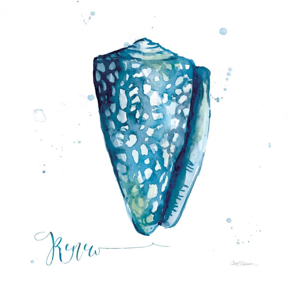 Wall art: Blue Shell Renew, by Robinson, Carol