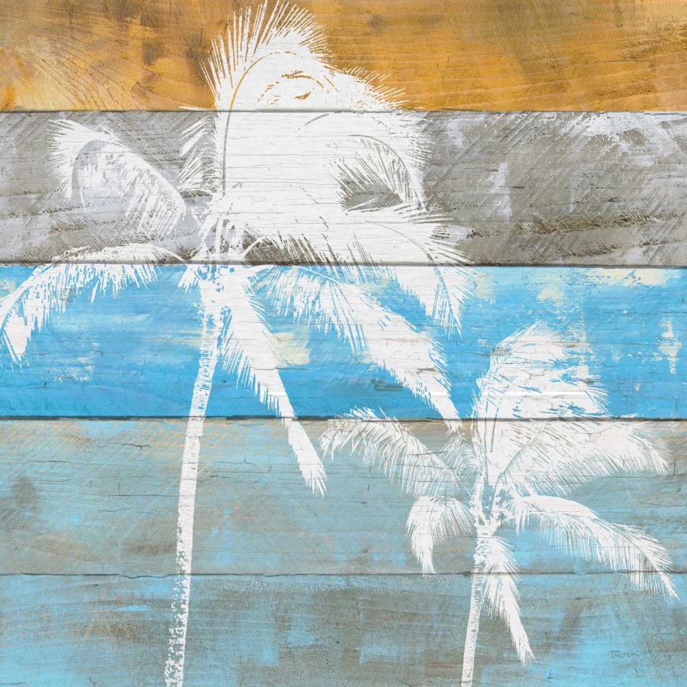 Wall Art Painting id:124501, Name: Woodgrain Palms, Artist: Craven, Katrina