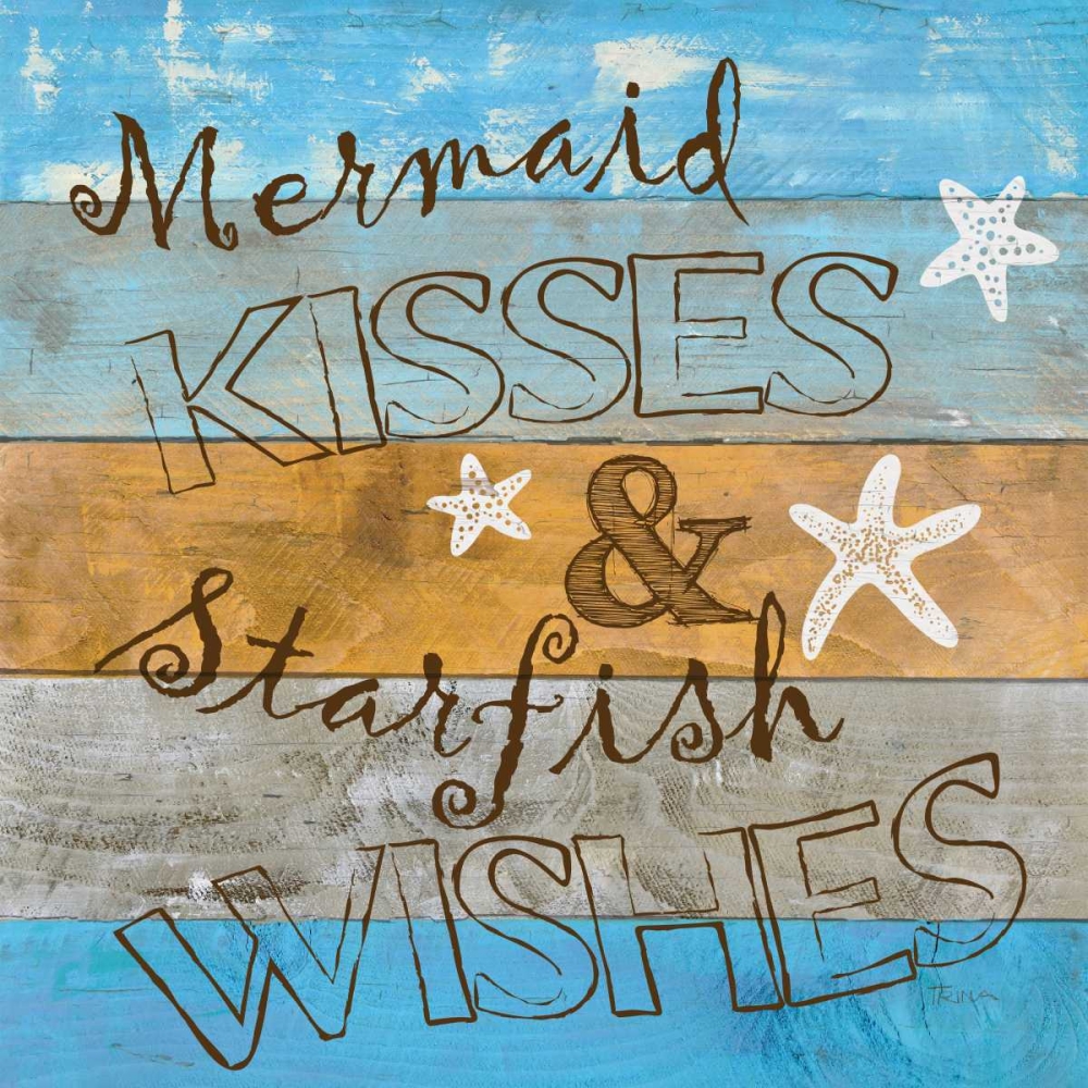 Wall Art Painting id:124503, Name: Woodgrain Mermaid, Artist: Craven, Katrina