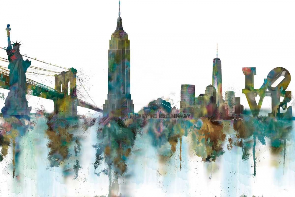 Wall art: Ny Skyline, by Nan